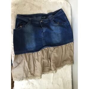 Indulgence Jeans Women’s Skirt Half Denim 2000s Plus 2XL